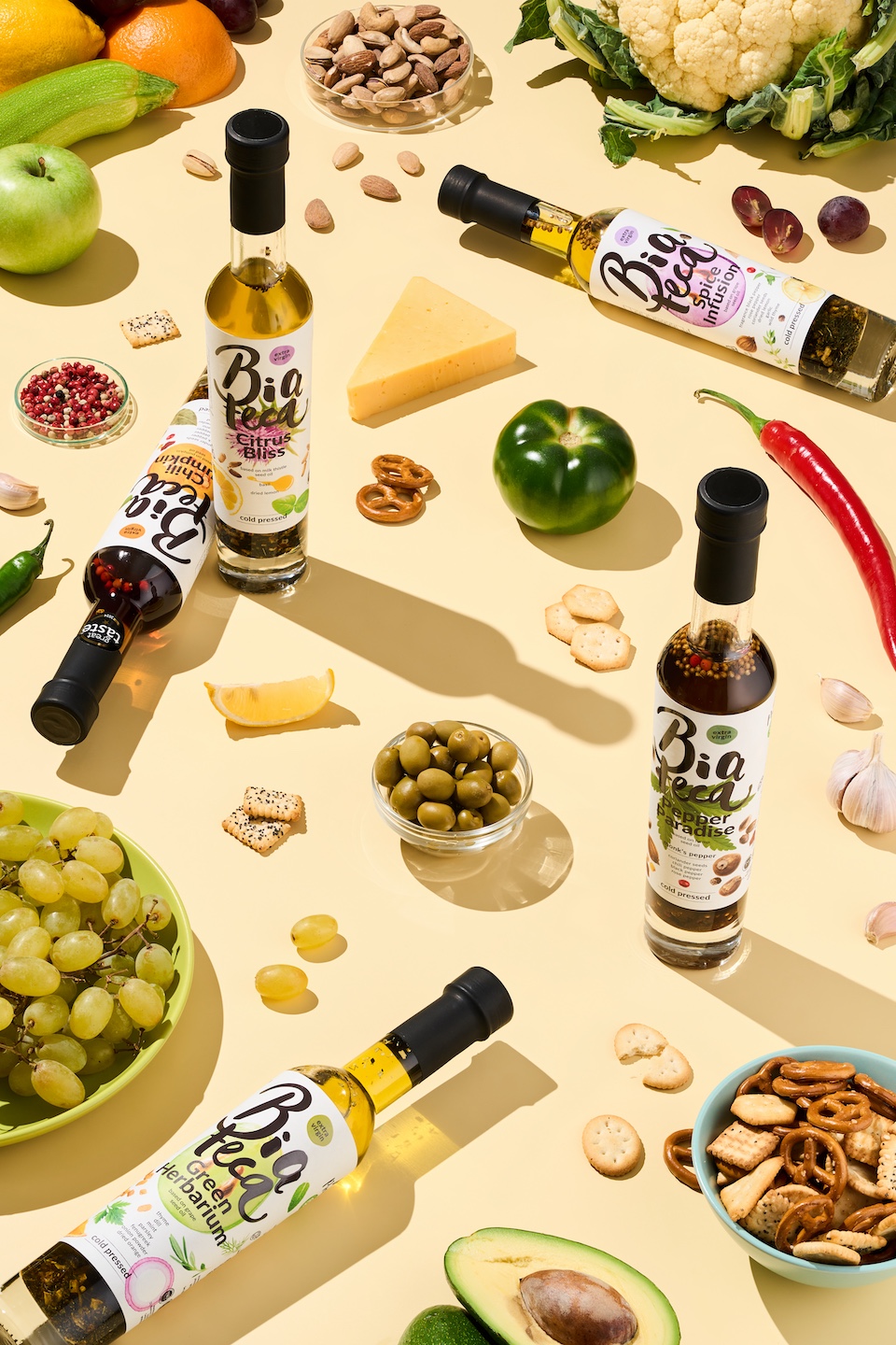 Biateca oils with diet-friendly ingredients